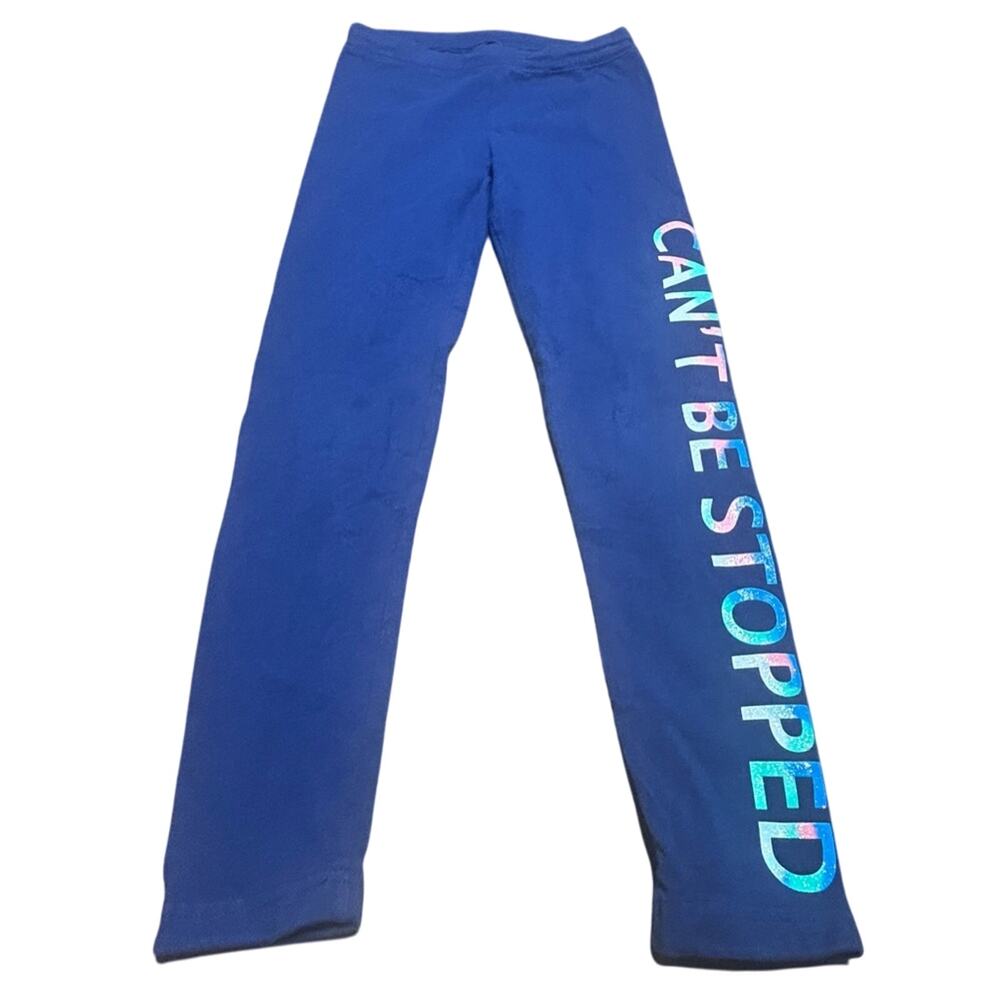 BCG Cant Be Stopped vibrant blue leggings sz s 7